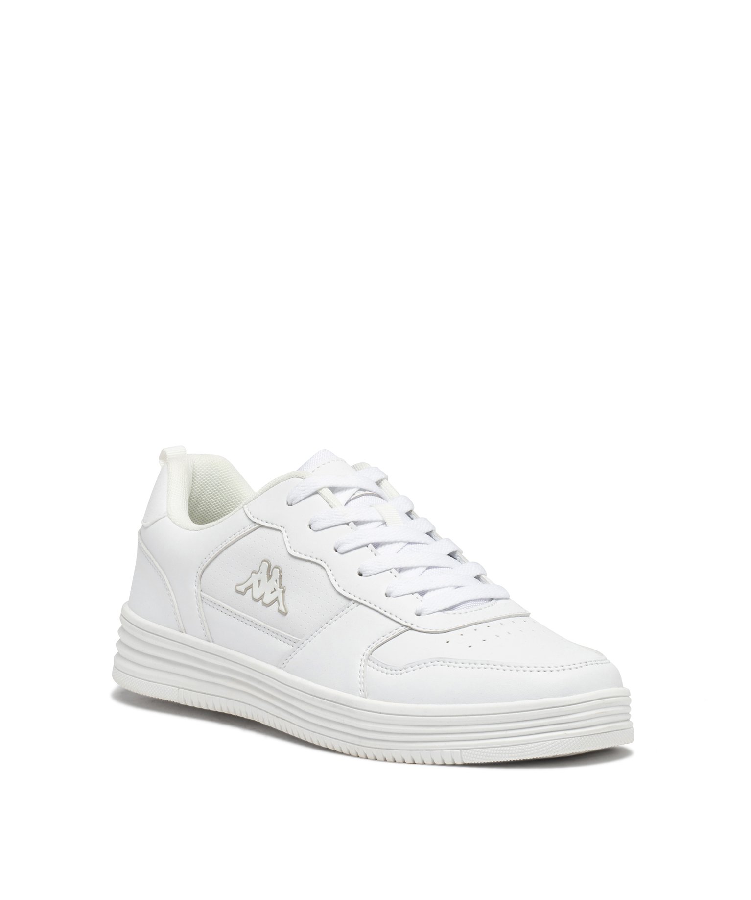 Baskets homme unies à lacets - Kappa blanc | GEMO