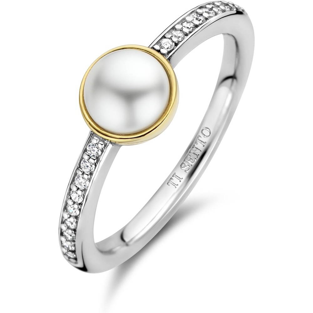 TI SENTO - Milano Bague pour femme 925 Argent or jaune Bague