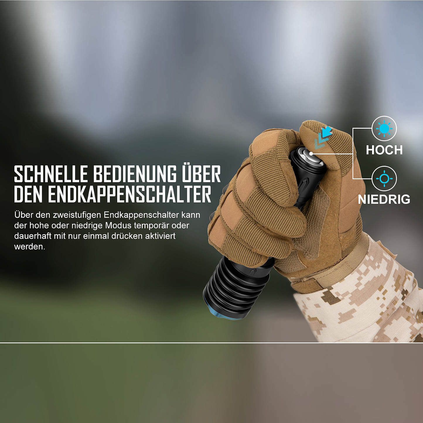 Warrior X 3 Taktische LED Taschenlampe