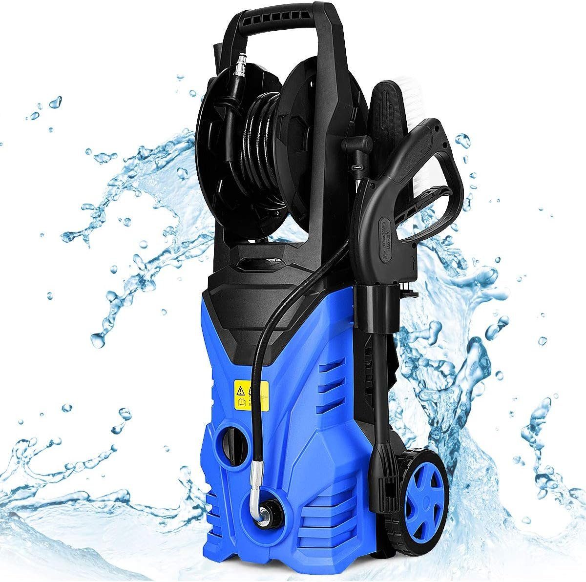 KOMFOTTEU Dampfreiniger Hochdruckreiniger, 105 Bar, 5.0L/min, mit 5m Kabel