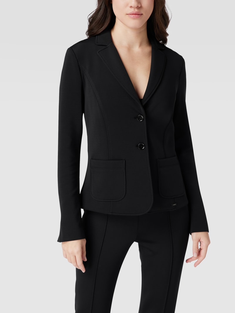 Blazer mit Reverskragen in marineblau