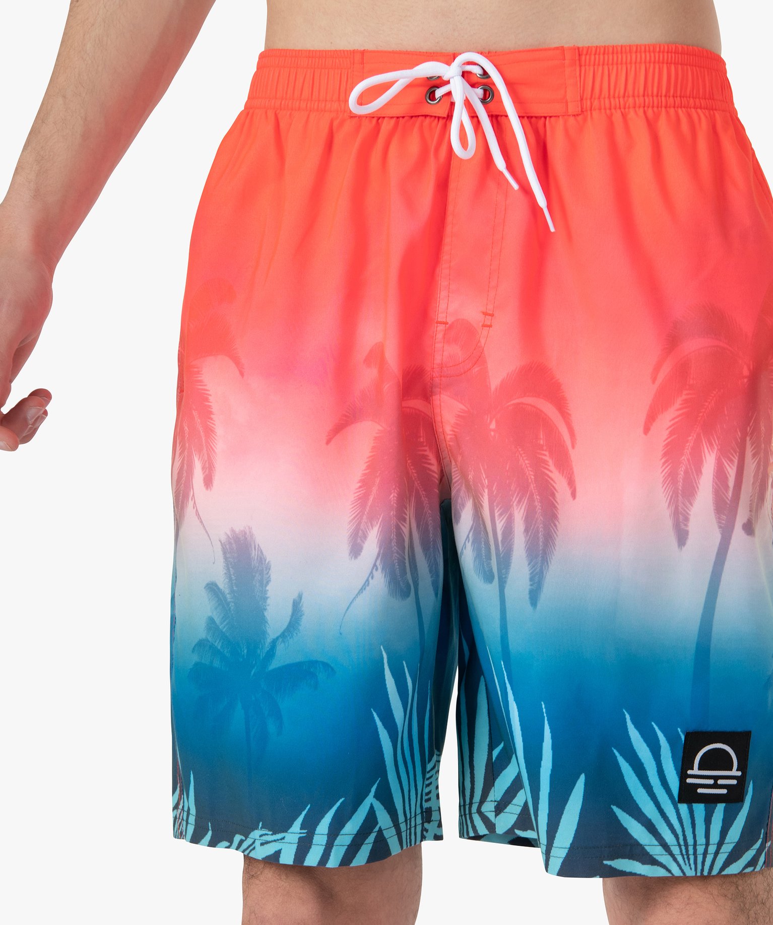 Short de surf homme à motifs palmiers imprime | GEMO