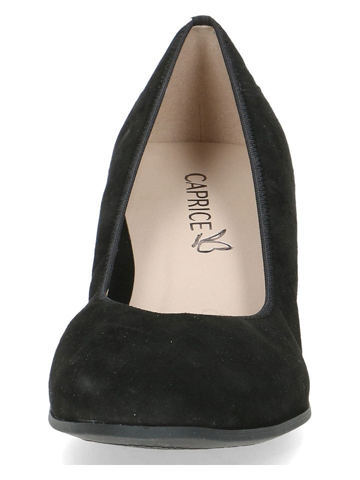 Caprice Leder-Pumps in Schwarz günstig kaufen