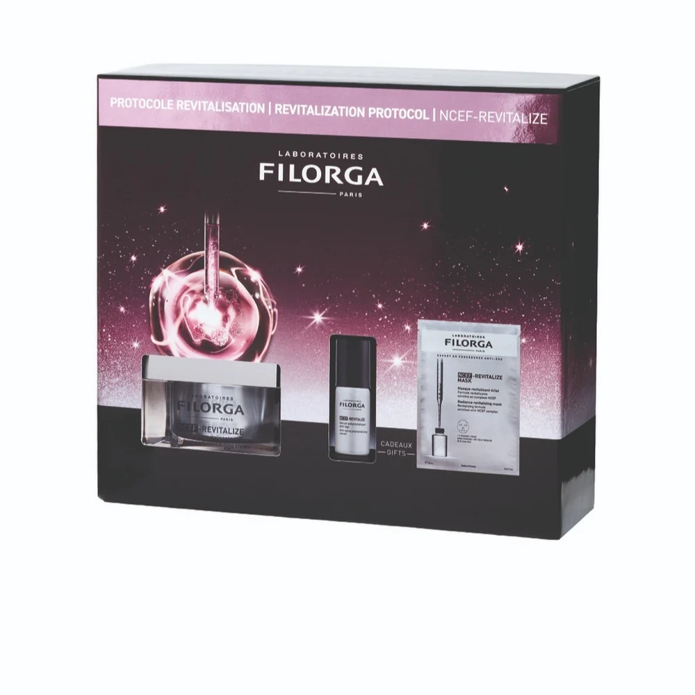 NCEF Xmas Coffret Ncef-Revitalize 2025 - Kit de Presente Iluminador, tratamento facial com efeito global de 24 horas