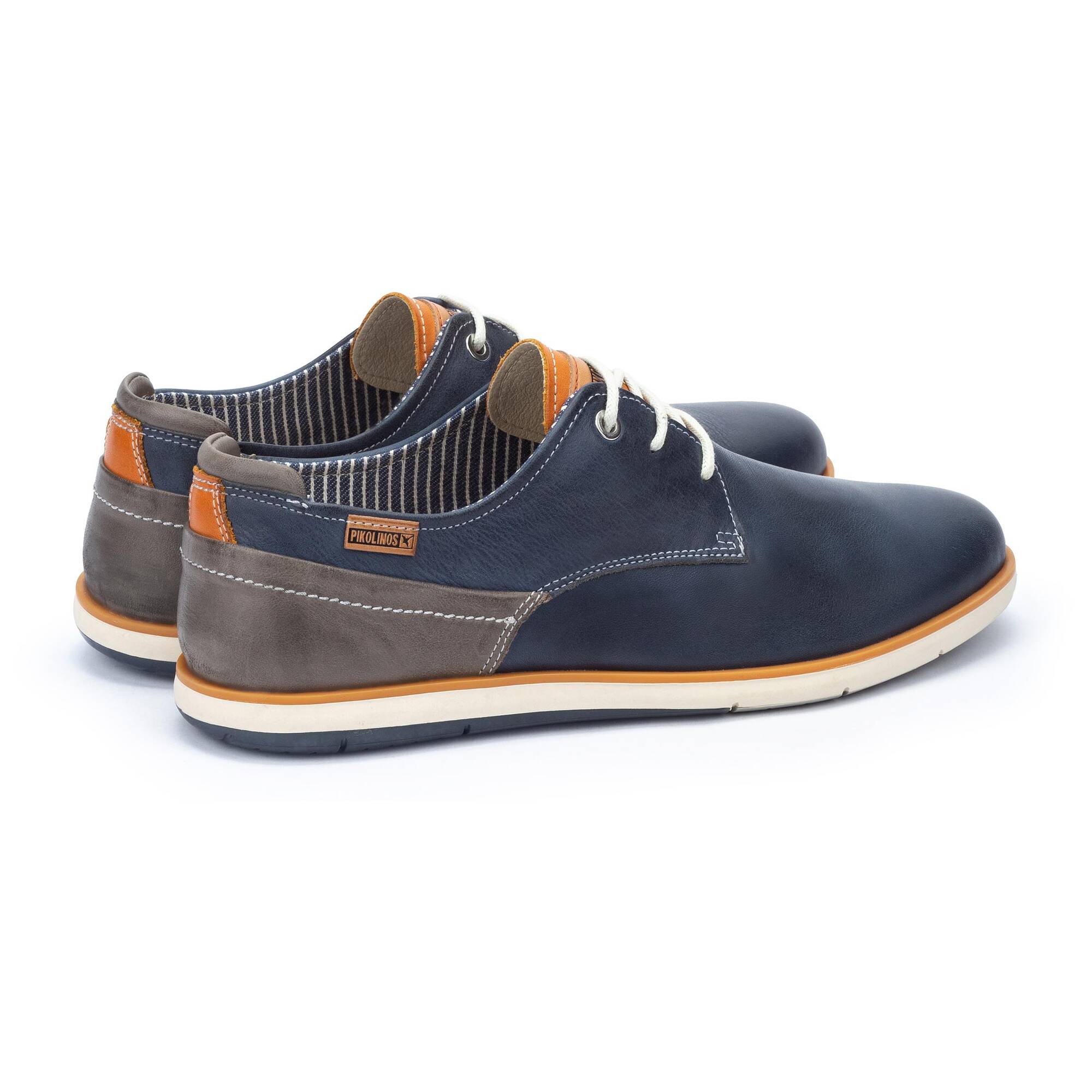 Męskie buty casualowe - NIEBIESKIE