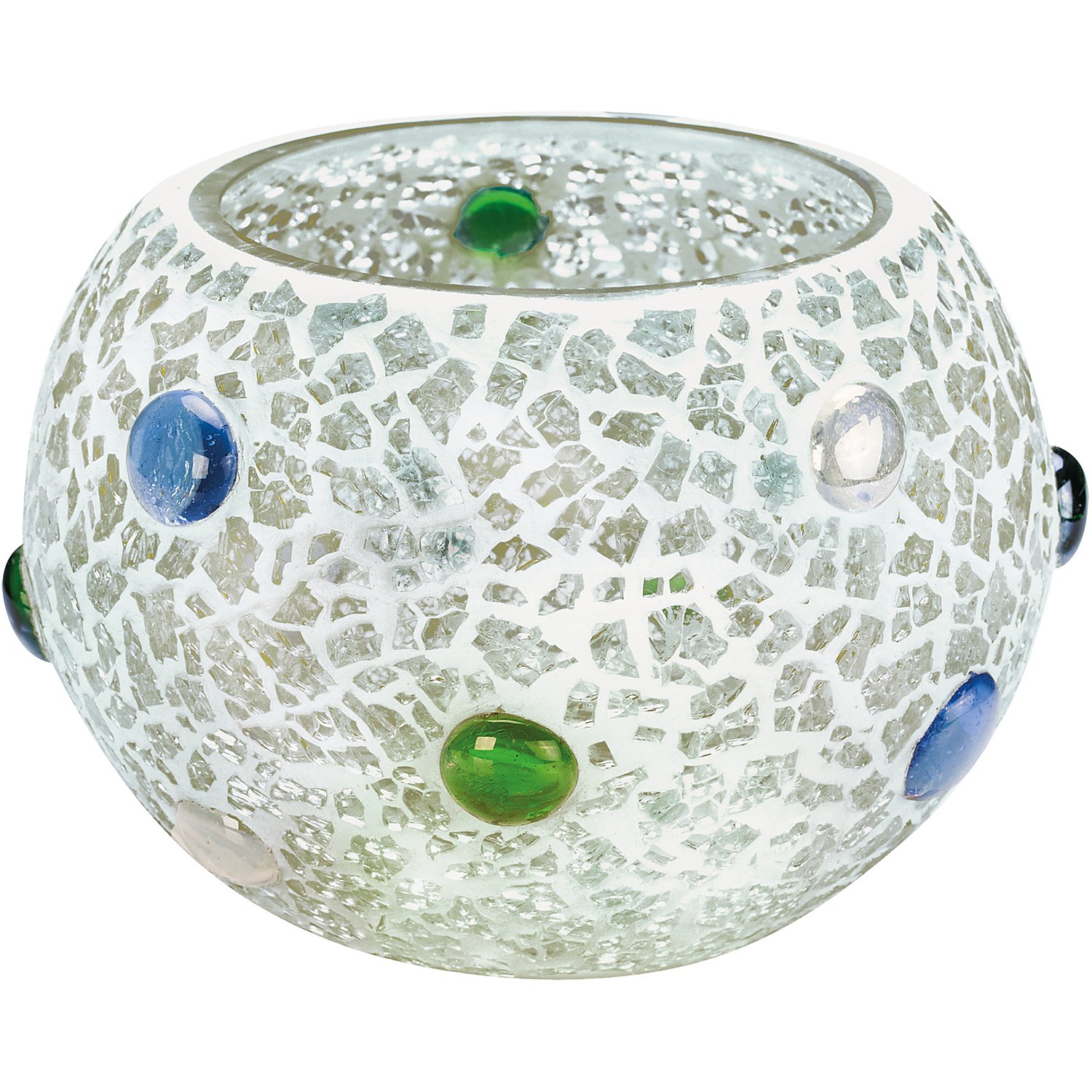 Glasgefäß, rund, 11 cm, 15 cm Ø
