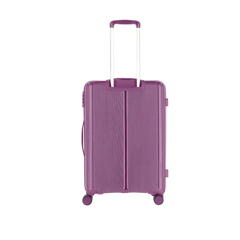 Travelite VAKA Trolley M mit 4 Rollen (65 cm) - Purple