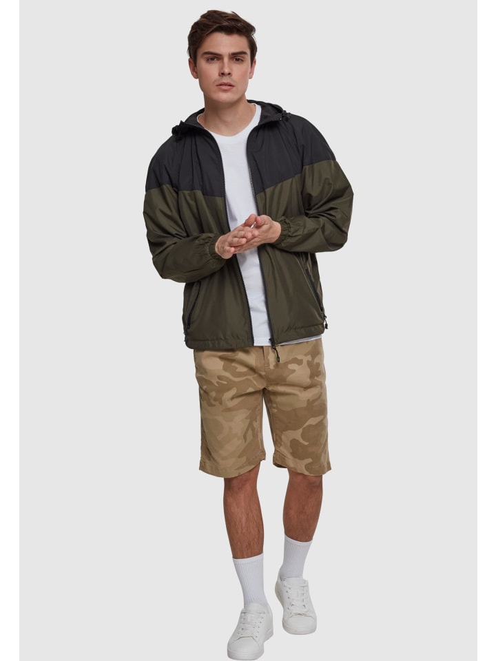 Urban Classics Urban Classics Windbreaker in blk/darkolive günstig kaufen