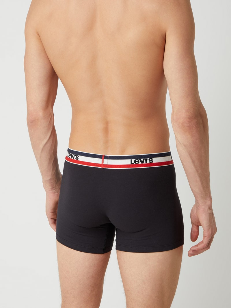 Trunks mit Stretch-Anteil im 3er-Pack in schwarz