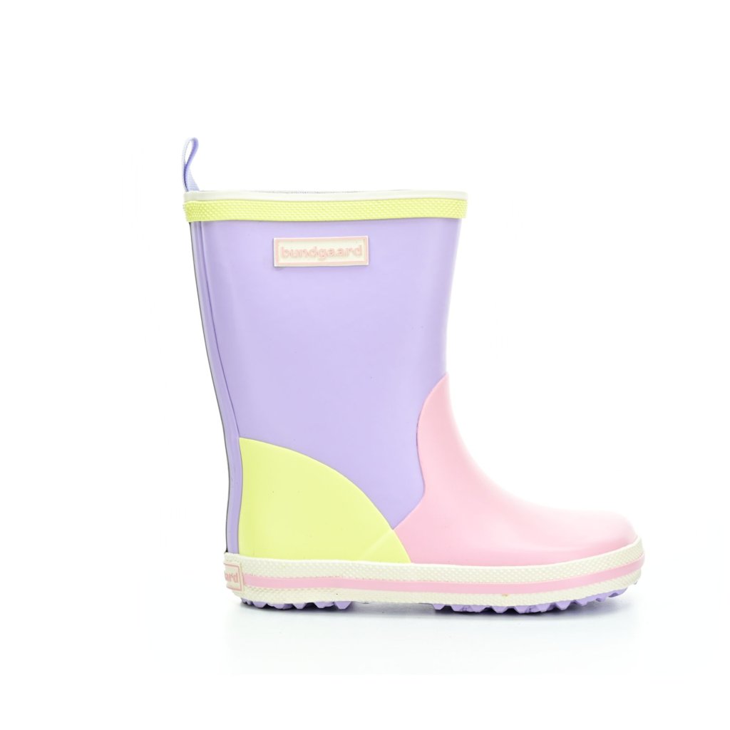 Bundgaard Charly High Lilac Multi Print Barfuß-Gummistiefel