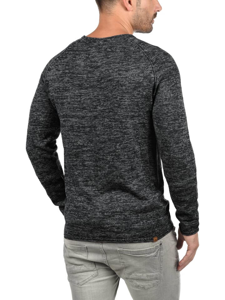 BLEND Strickpullover BHDan 20700587ME Strickpullover mit aufgerollten Säumen in Schwarz günstig kaufen