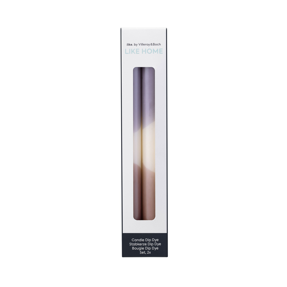 like. by Villeroy & Boch Bougie dip dye lavender, grape, 2 pièces Like Home Bougie