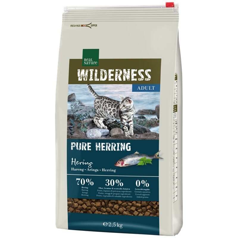 REAL NATURE Trockenfutter REAL NATURE WILDERNESS Pure Herring Adult 2,5 kg