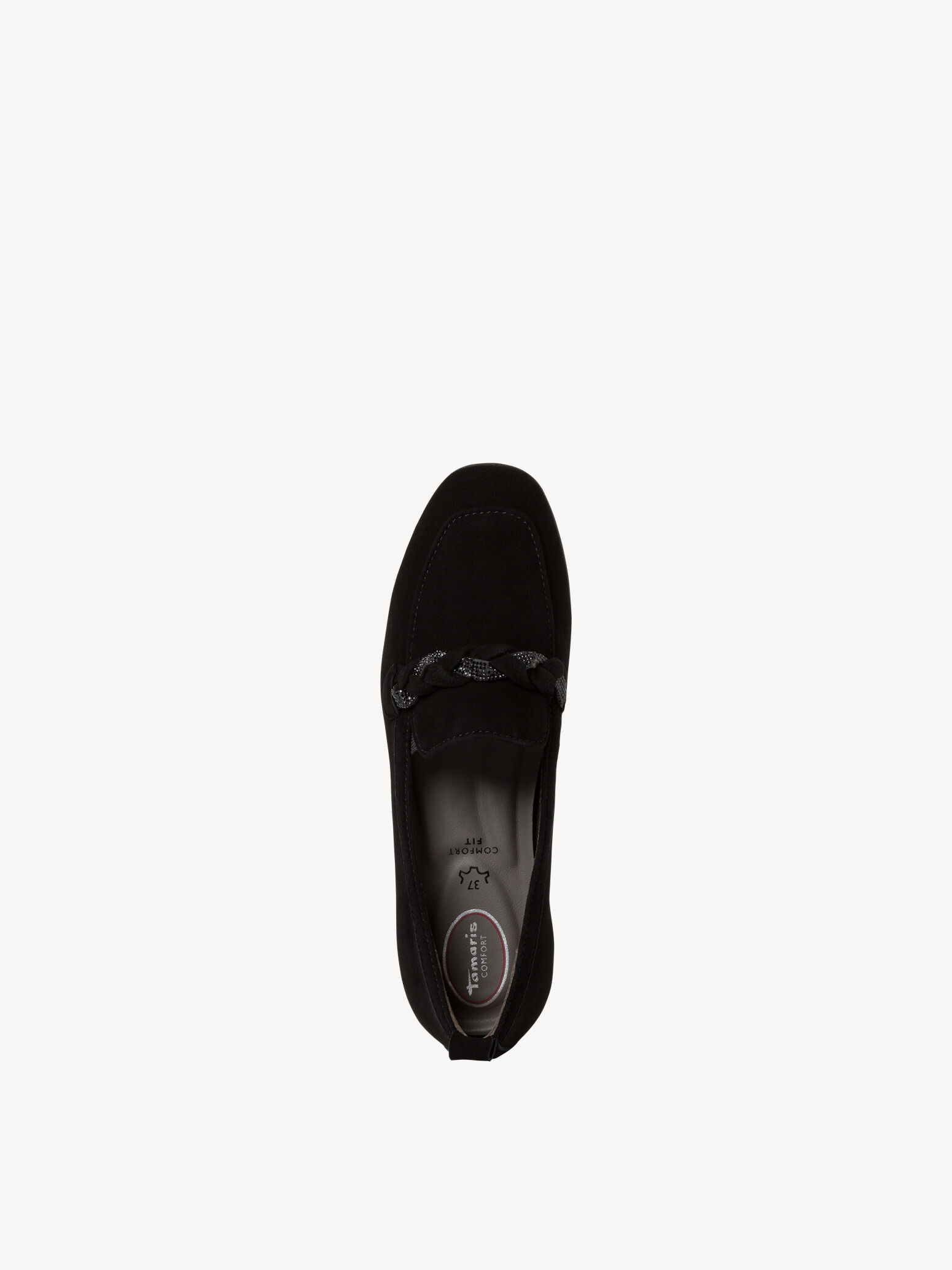 Slipper en cuir - noir