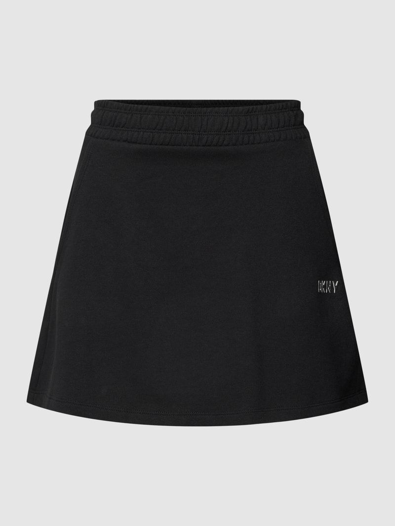 Minirock mit Label-Detail in schwarz
