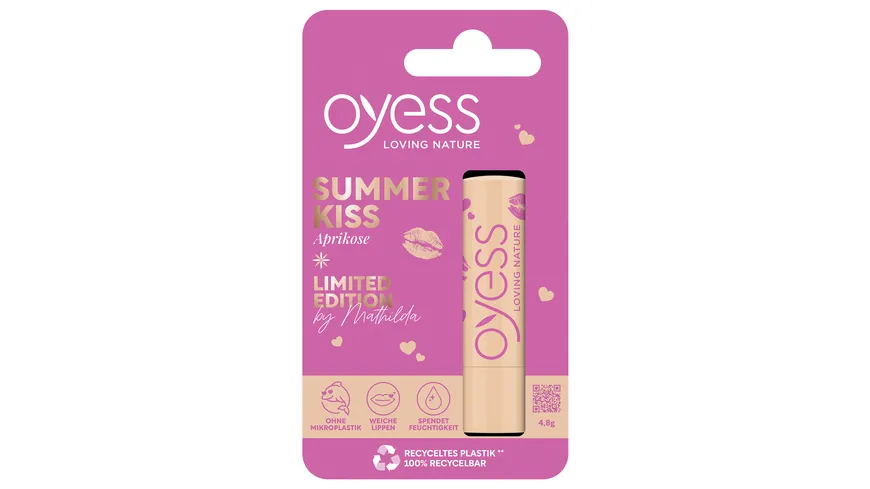 OYESS Lippenpflege Apricot Limited Edition by Mathilda 4.8 g