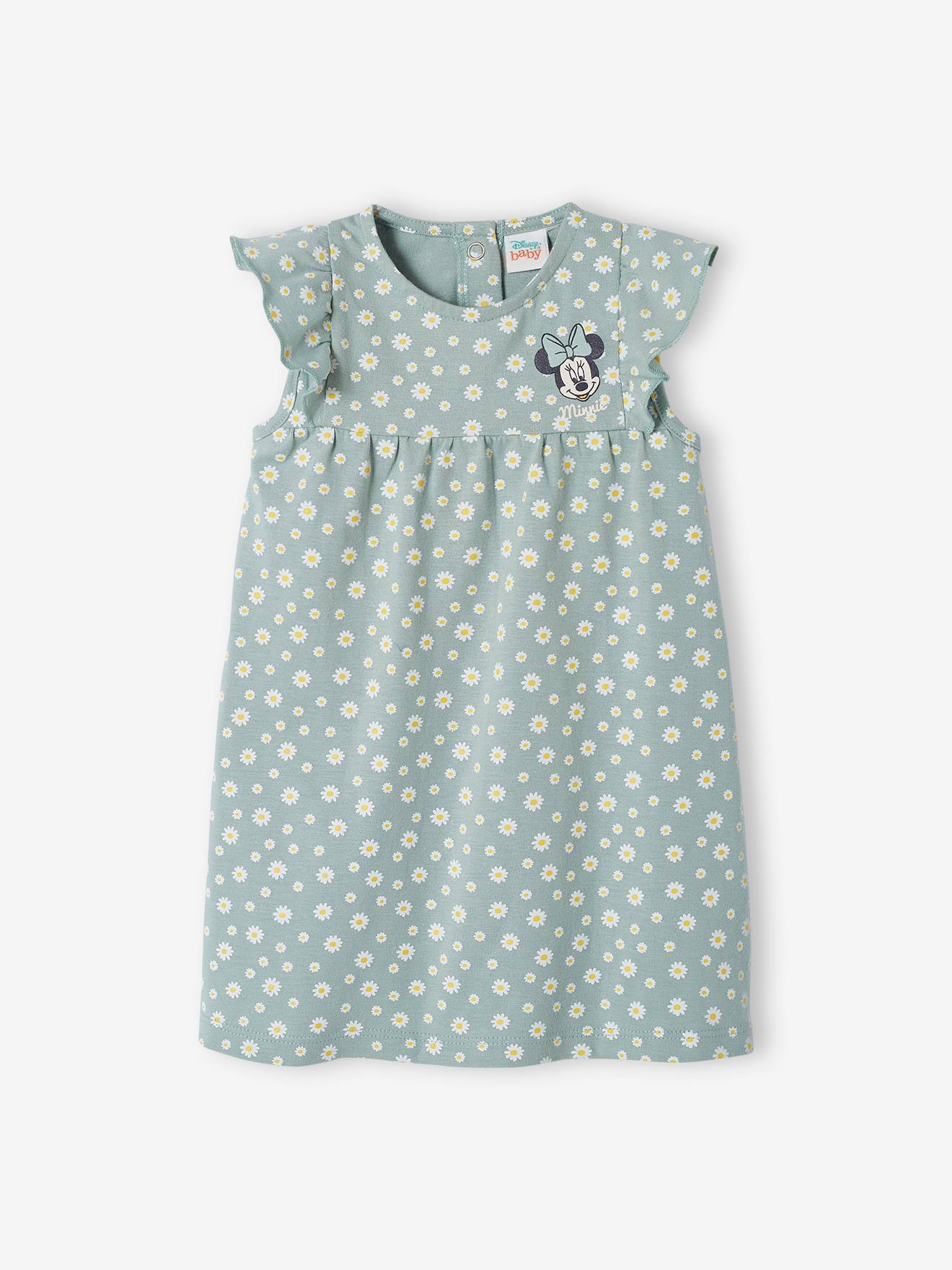 Robe bébé fille DS Minnie® vert d'eau