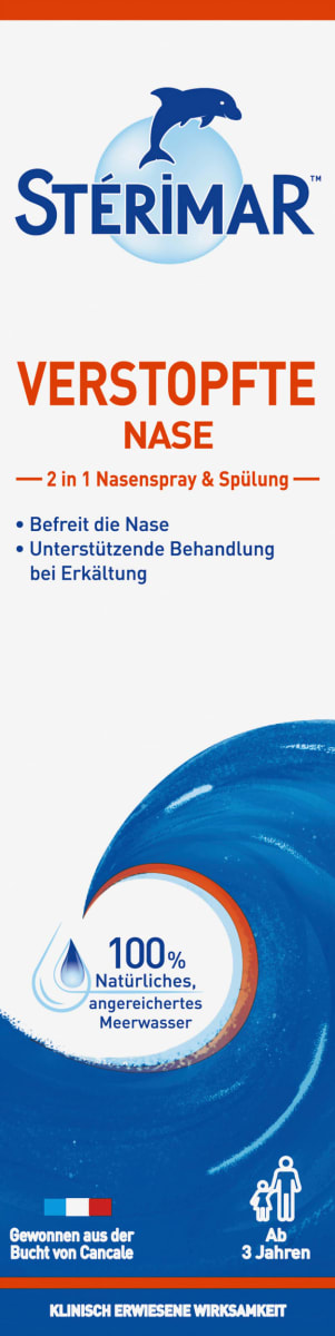 Nasenspray & Spülung 2in1, verstopfte Nase, 50 ml