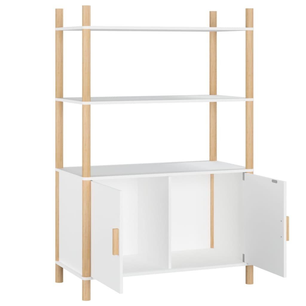 vidaXL Anrichte Highboard Weiß 80x40x121 cm Holzwerkstoff