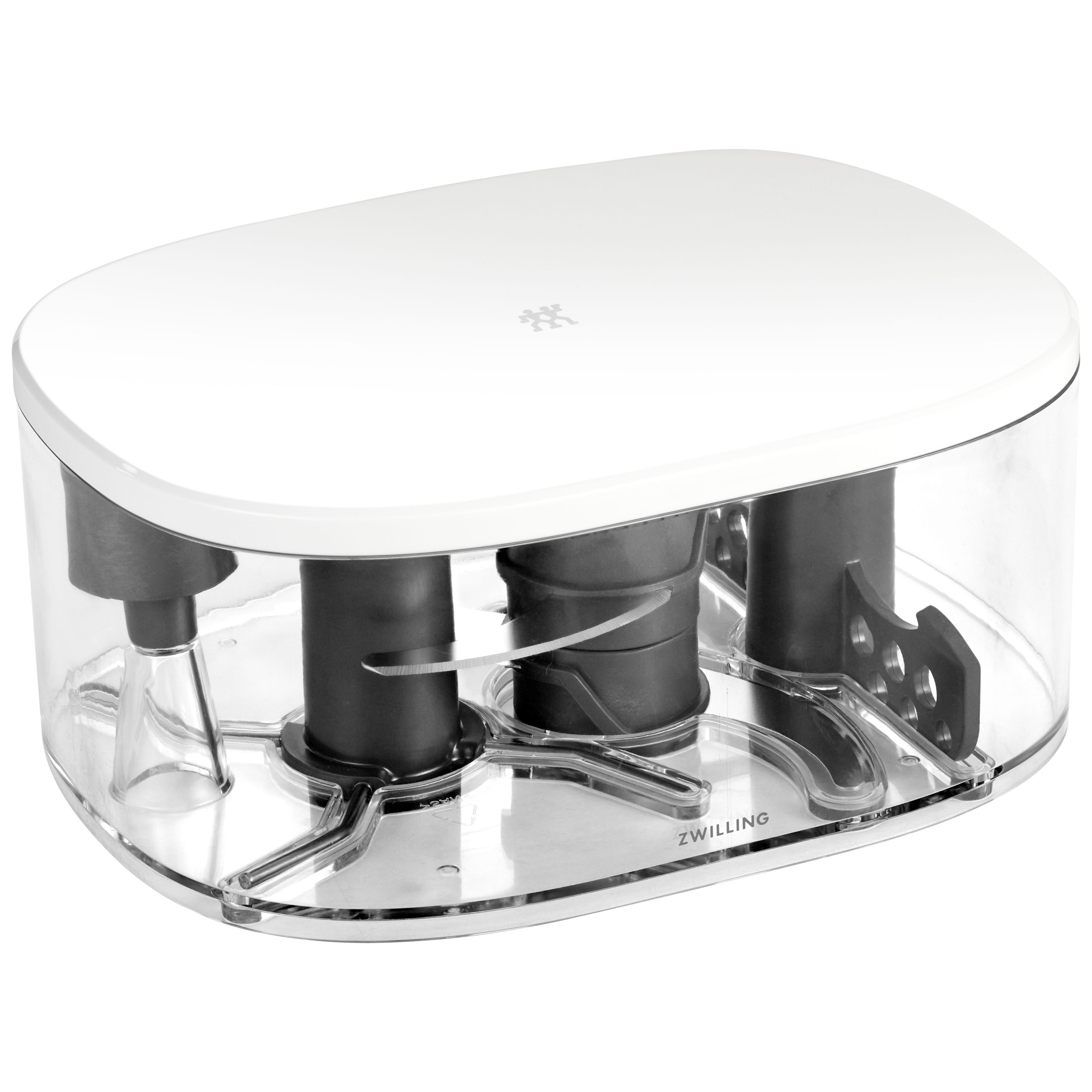 Küchenmaschine Zubehör 1,2 l, Silber-Weiß