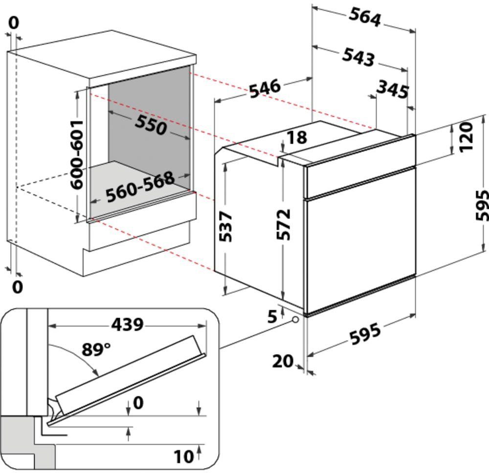 BAUKNECHT Elektro-Herd-Set Heko Tango, Pyrolyse-Selbstreinigung