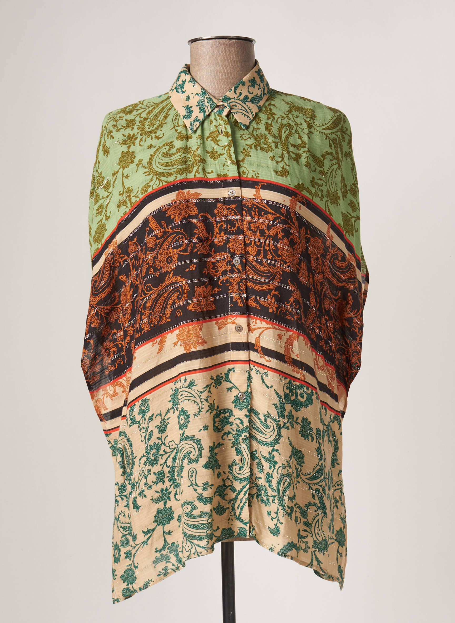 Desigual Tuniquemanchecourte Femme couleur vert