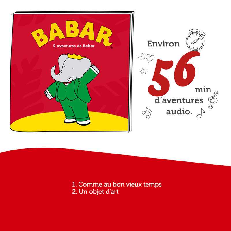 Figurine Tonie Les chasses au trésor de Babar pour Toniebox Tonies