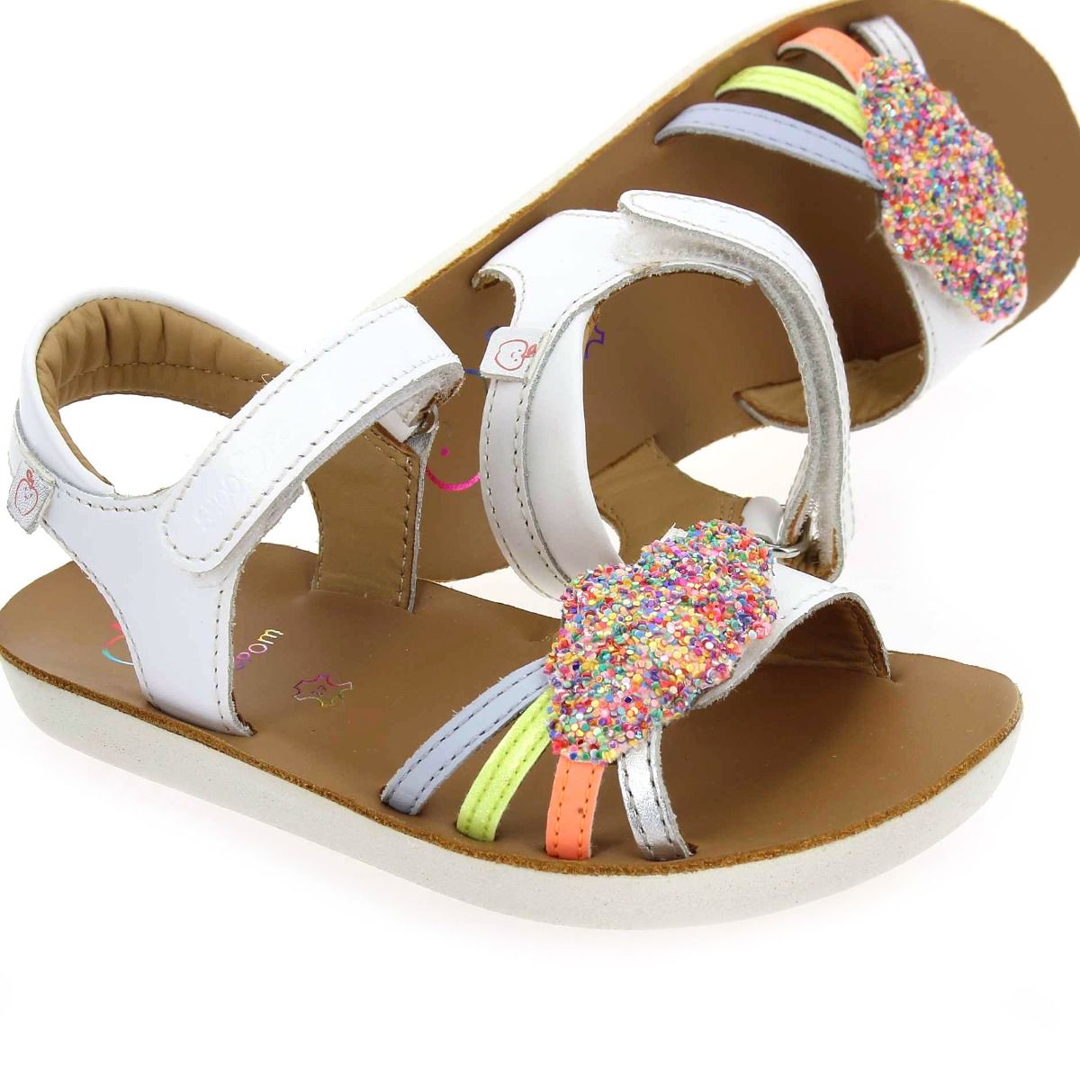 Shoopom  GOA MULTI E22 - blanc multi