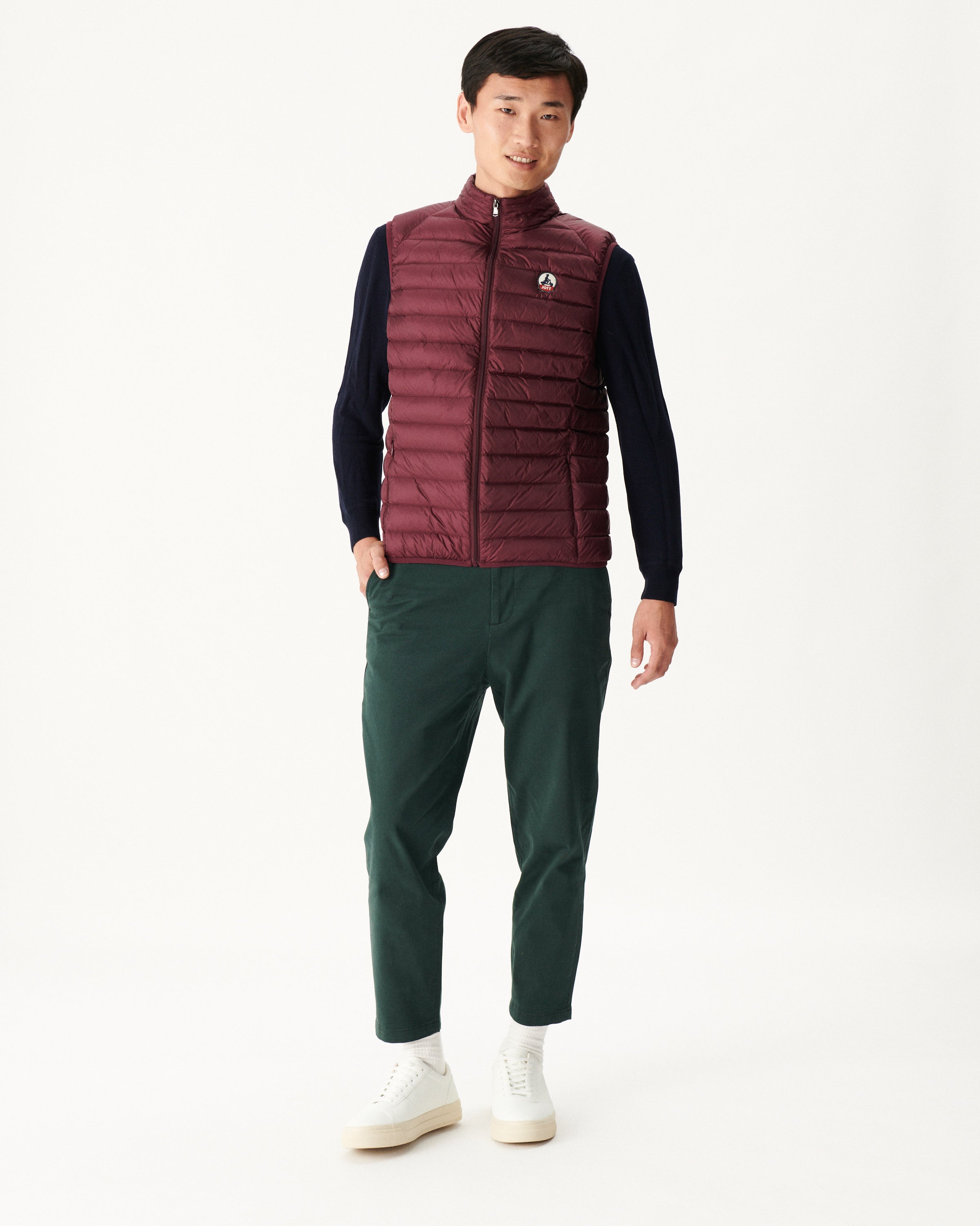 Doudoune sans manches Aubergine Tom