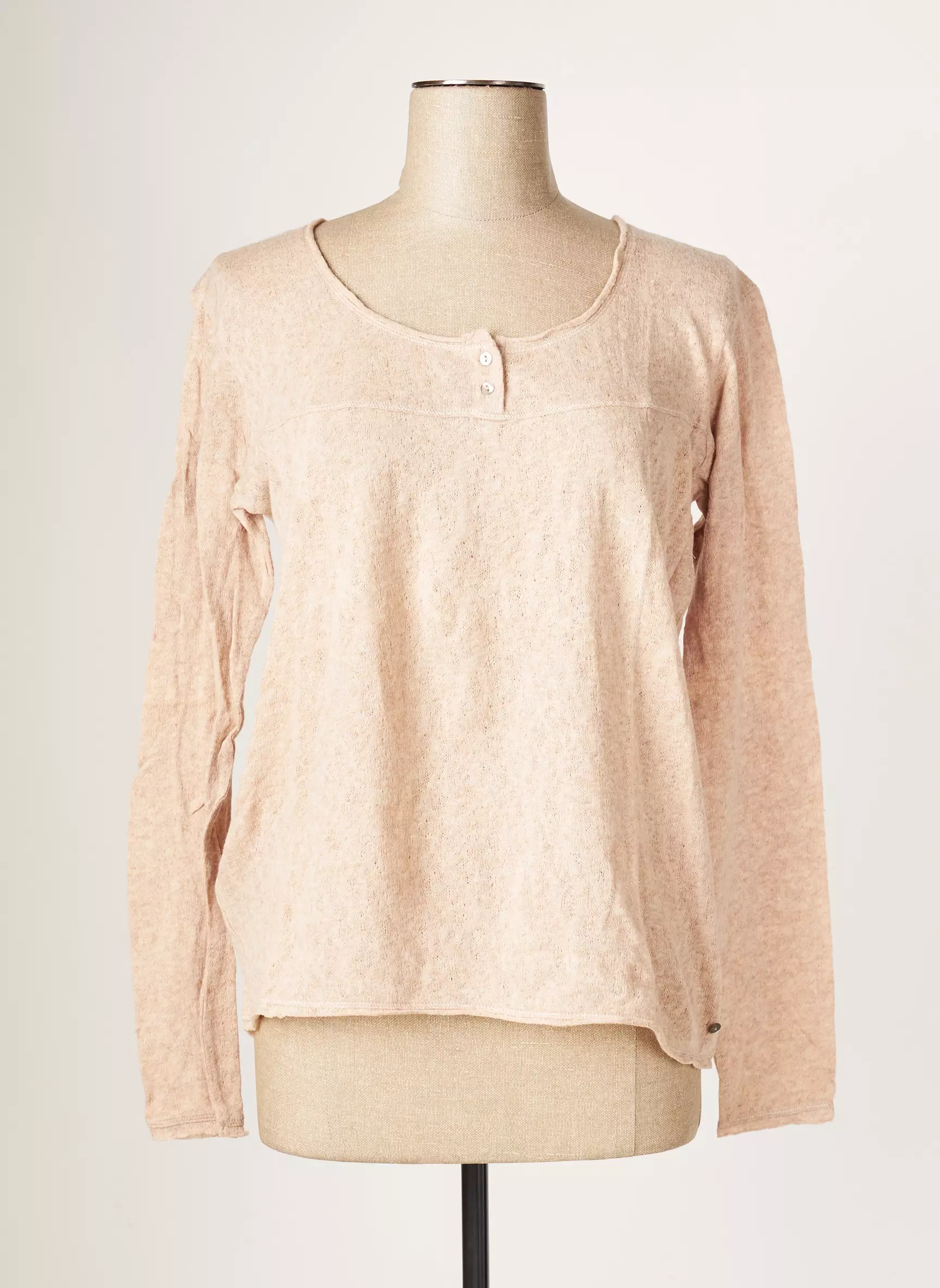 Terre Mer Pulls Femme couleur beige