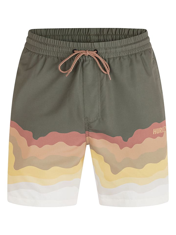 Hurley Badeshorts in Khaki/ Bunt günstig kaufen
