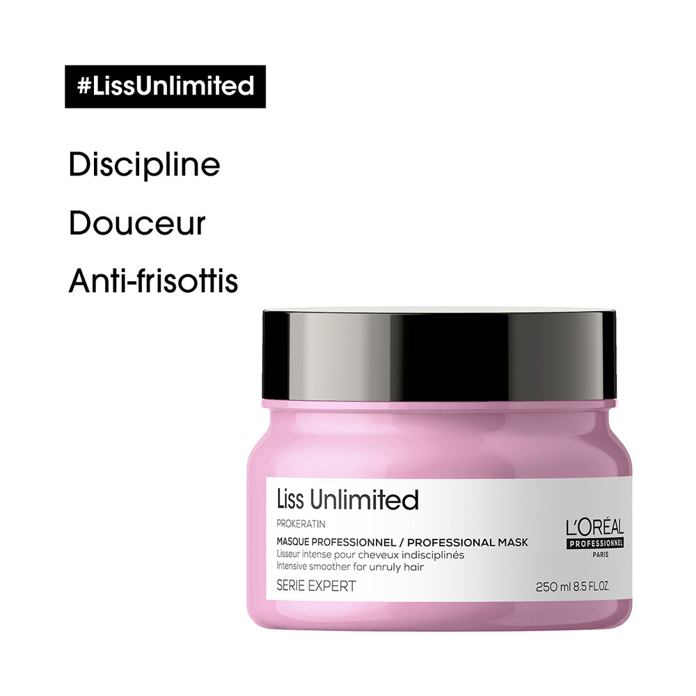 L'Oréal Professionnel Série Expert Liss Unlimited Masque pour cheveux indisciplinés ou lissés