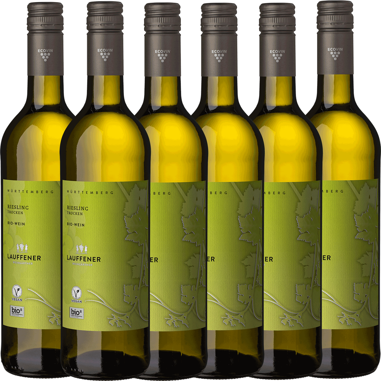 Lauffener Weingärtner eG Lauffener ECOVIN Riesling trocken QbA 0,75l - 6er Karton