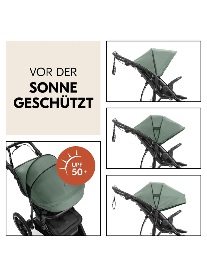 Hauck Buggy & Jogger Runner 3 (mit großen Luftreifen) - Jungle in gruen,schwarz günstig kaufen onesize