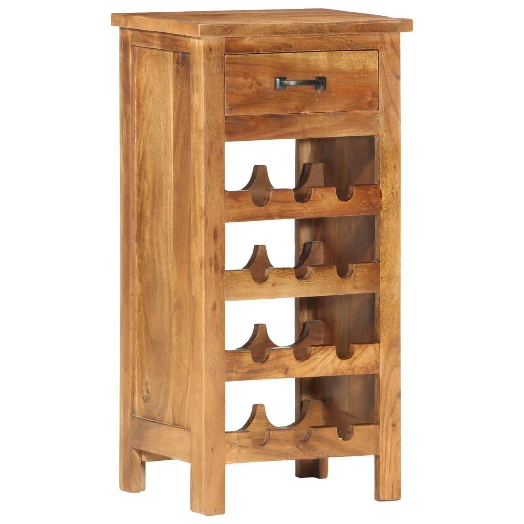 vidaXL Weinregal Weinschrank 40 x 30 x 80 cm Massivholz Akazie, 12-tlg.