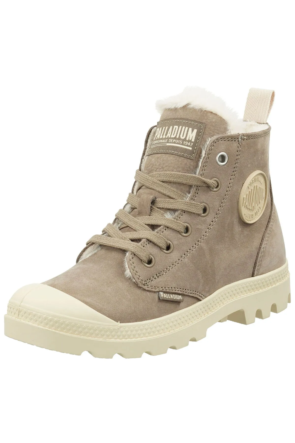 Palladium  Stiefelette - Braun - Blockabsatz