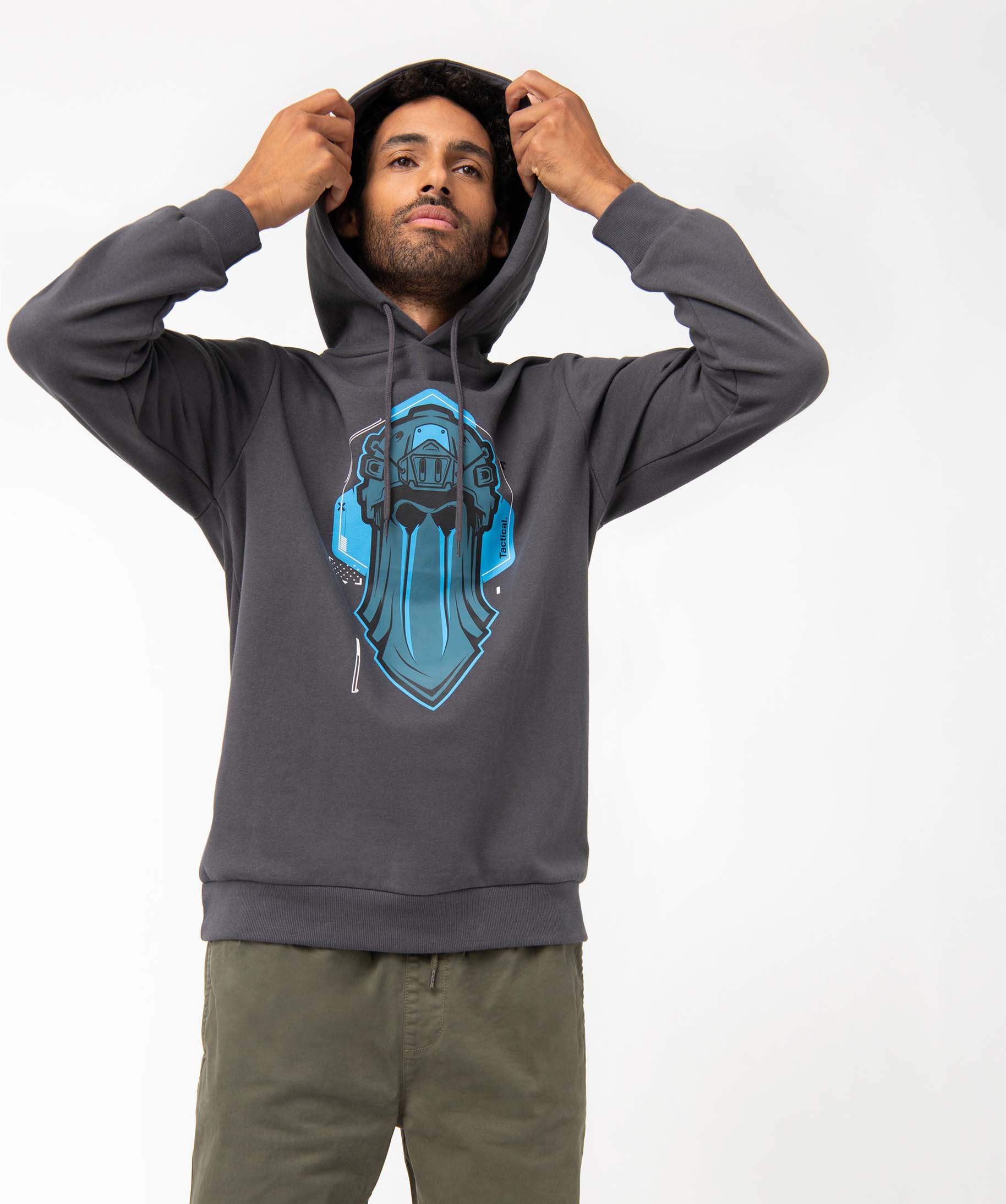 Sweat homme à capuche avec motif XXL - Call of Duty gris fonce | GEMO