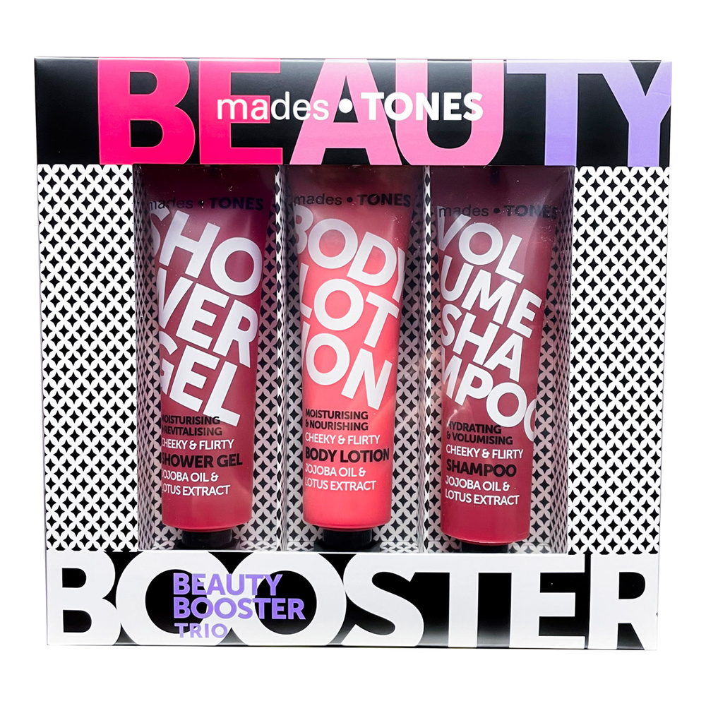 mades cosmetics CHEEKY & FLIRTY coffret gel douche | lotion pour le corps |shampoing volumateur