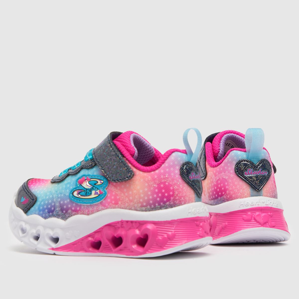 SKECHERS multi flutter heart lights lány kisgyermek tornacipő