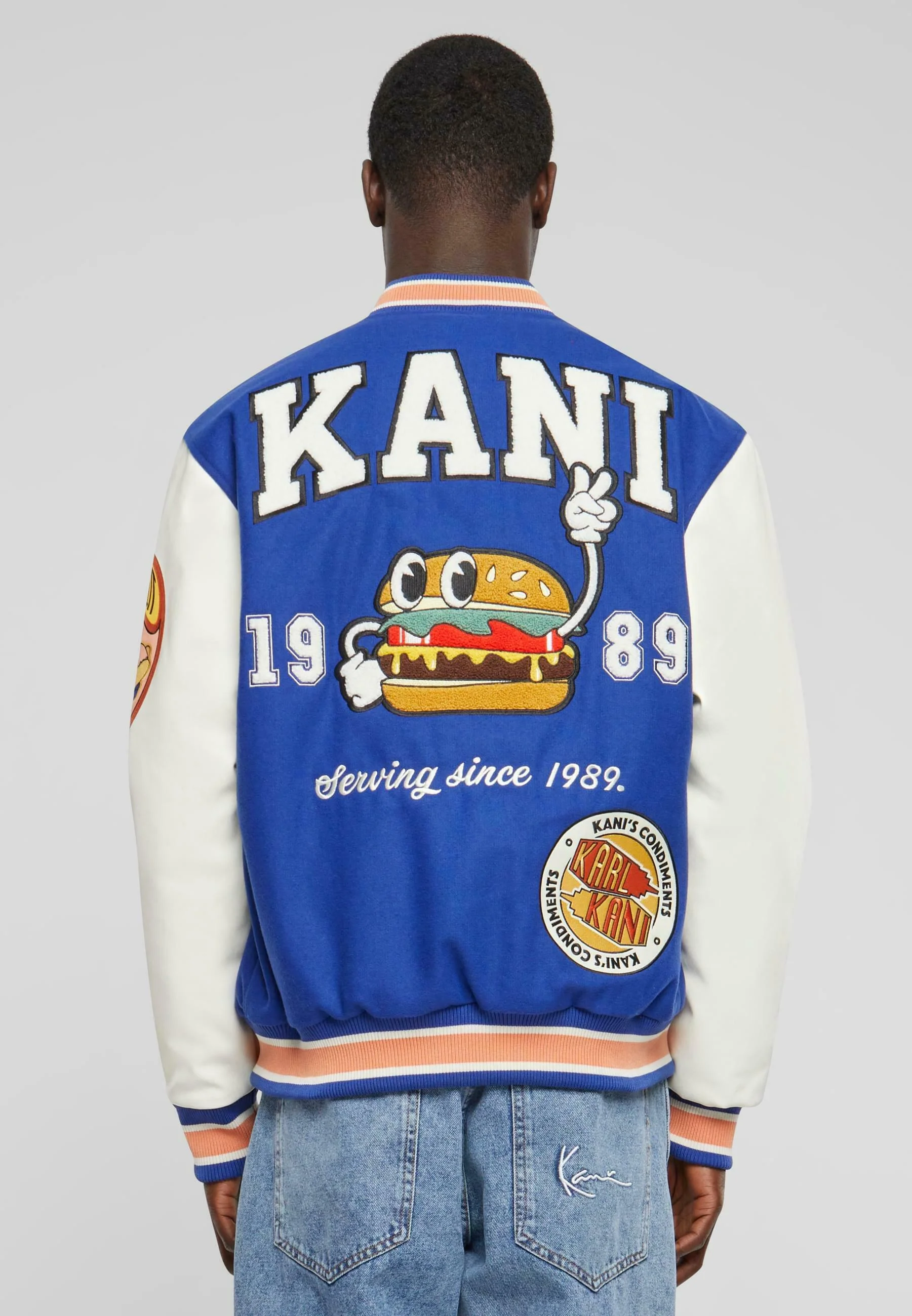 Karl Kani BLOCK PATCH COLLEGE - Chaqueta bomber