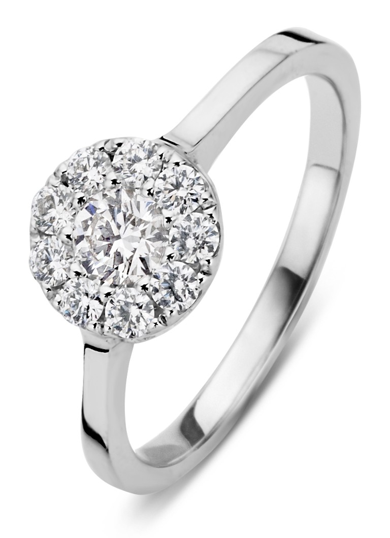 Diamond Point White gold ring 0.42 ct diamond Hearts & Arrows