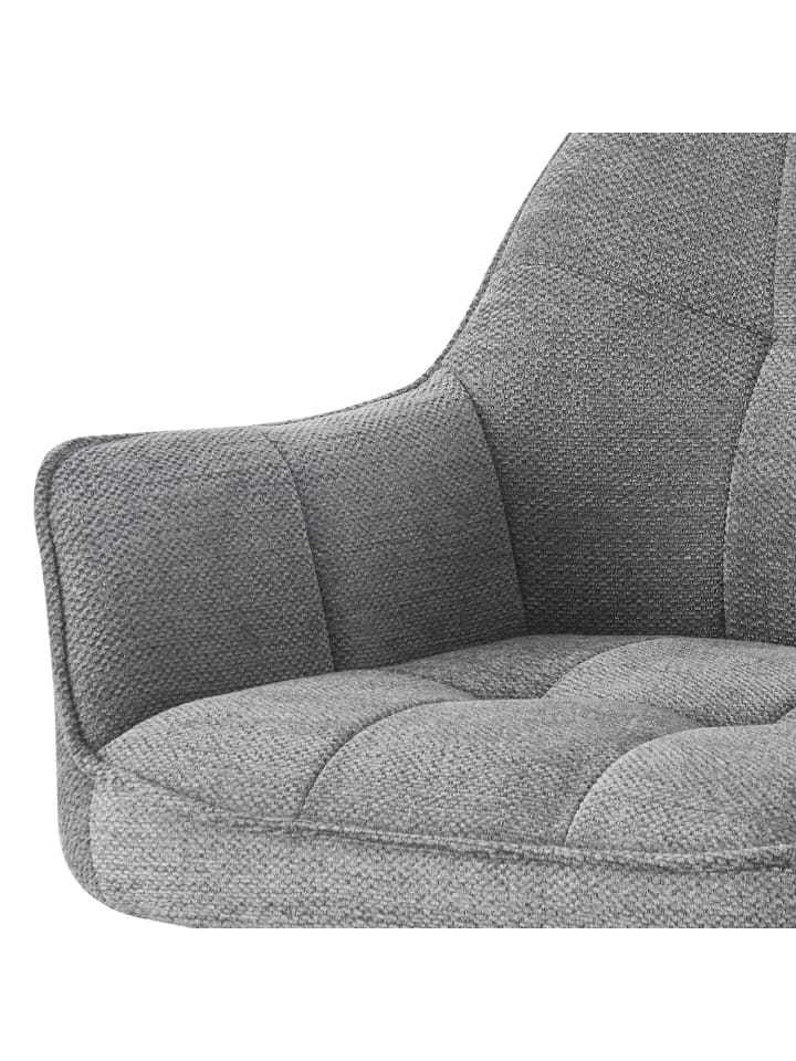 DUBI Möbel 2er-Set: Drehstuhl THOMAS-JILL in Grau - (B)61 x (H)82 x  (T)62 cm günstig kaufen onesize