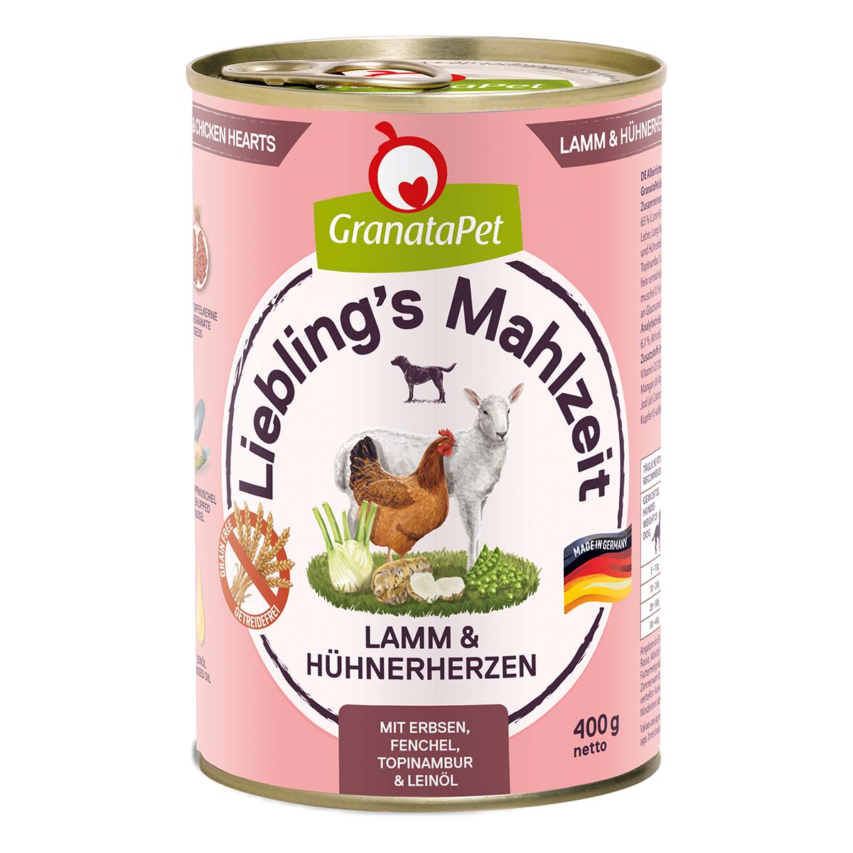 GranataPet Liebling's Mahlzeit Lamm und Hühnerherzen bei ZooRoyal