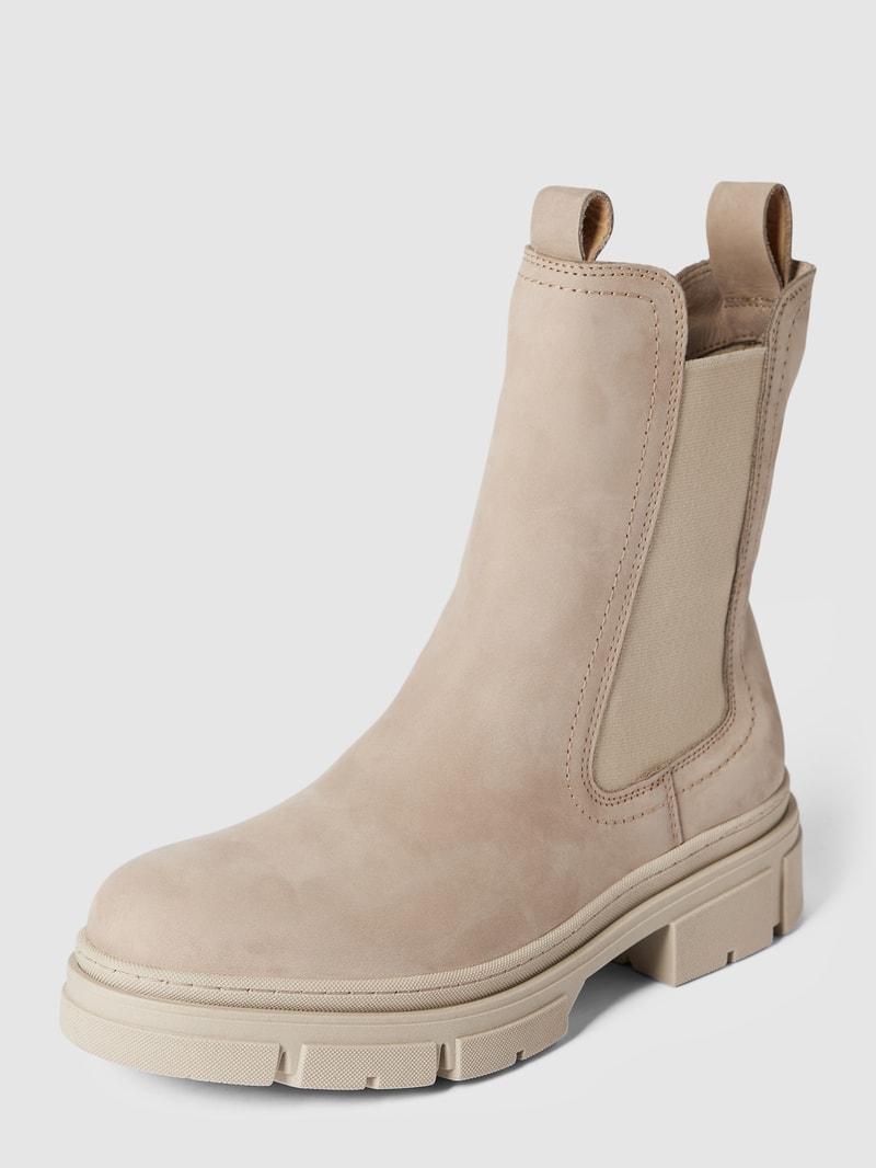 Stiefel aus Leder Modell 'CHELSEA' in beige