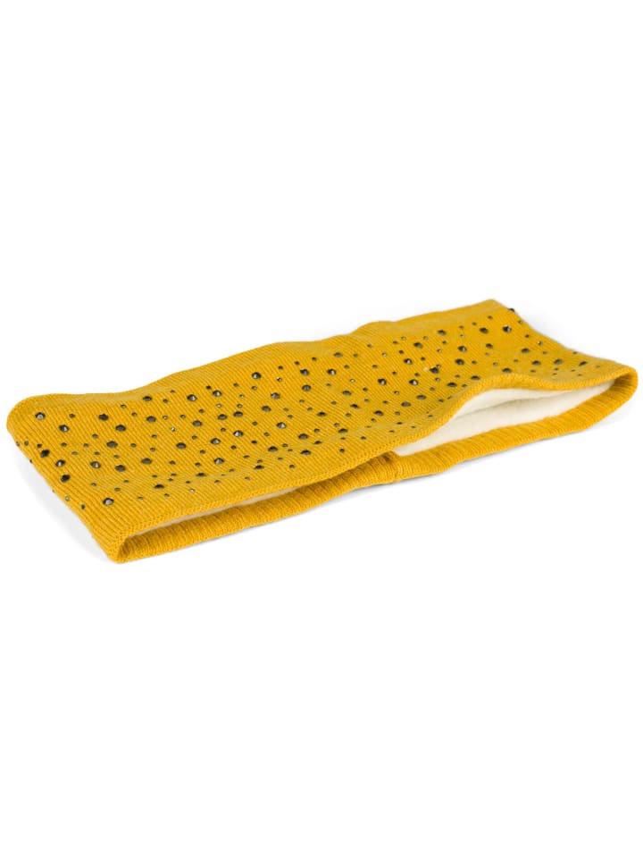 styleBREAKER Feinstrick Stirnband in Curry günstig kaufen onesize