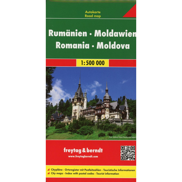 Rumänien, Moldawien 1 : 500 000. Autokarte - Straßenkarte