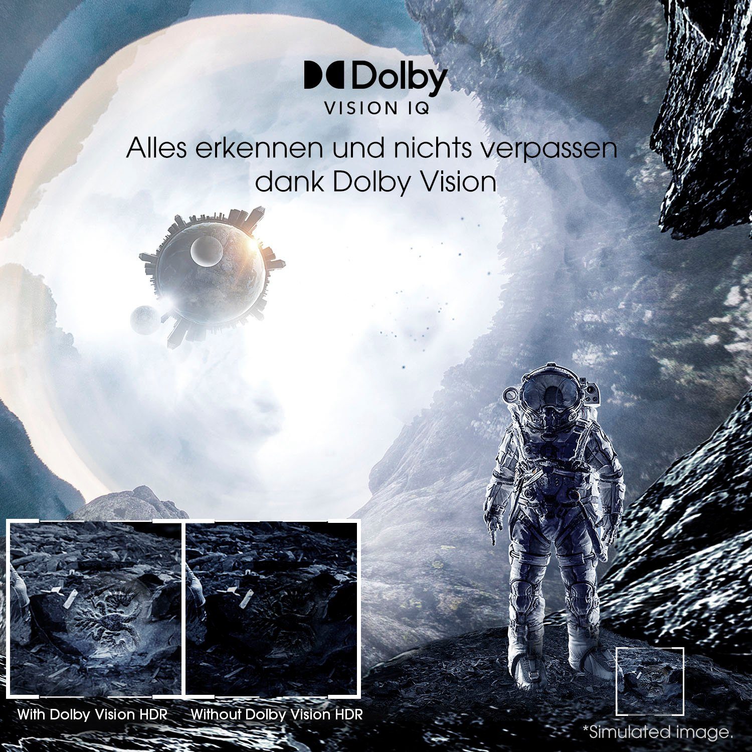 Hisense 55A8G OLED-Fernseher (139 cm/55 Zoll, 4K Ultra HD, Smart-TV, Dolby Vision IQ, Dolby Atmos, USB Recording, Sprachassistenten)