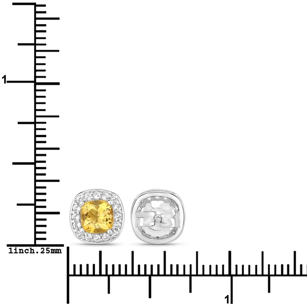 Rafaela Donata Boucles doreilles Argent sterling Citrine en Argent Bijoux