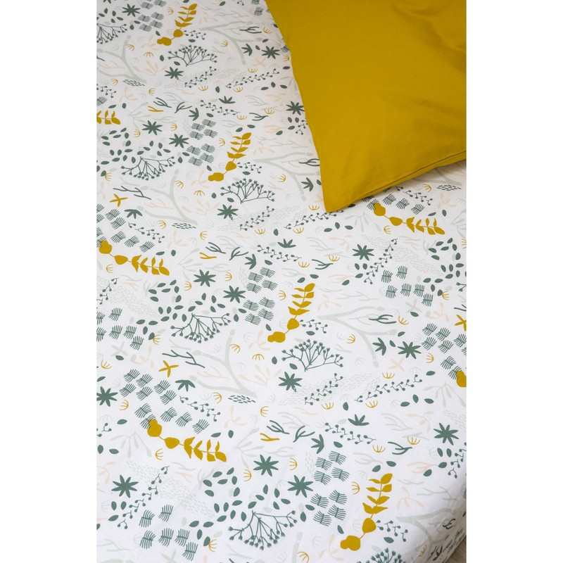 Drap housse Coton Bio Yukari 1 personne