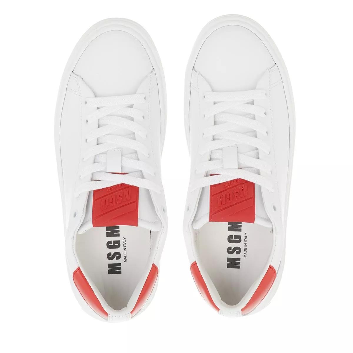 MSGM Freizeit Schnürer rot Low-Top Sneaker